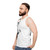 Retro Smirking Mr D Unisex Tank Top - men side