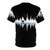 Minimalist t-shirt design featuring a silhouette of trees and a music sound wave. - Back