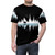 Minimalist t-shirt design featuring a silhouette of trees and a music sound wave. - men front