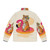 Fashionable tropical puffer jacket with flamingo and tiger design - Back