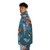 Nausicaa puffer jacket with insect and glow pattern - men side left