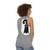Unisex tank top with Basel cross logo design - women back