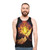 Dark Souls inspired unisex tank top with a skull and skeleton design - men