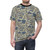 Minangkabau-inspired batik t-shirt with traditional buffalo design - men front