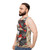 Firetail finch inspired unisex tank top with nature-inspired design - men side