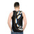 Trippy 3D eye unisex tank top - men back