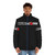 Naughty Dog Puffer Jacket, warm winter coat with naughty dog design - men front