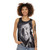 Slim Dusty Unisex Black and White Retro Tank Top - women