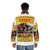 Chef wearing a yellow puffer jacket with focus on the chef's puffer jacket - men back