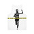 Banksy Marathon Runner Police Line Unisex Tank Top - Back