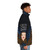 Puffer jacket in classic Hollywood style with Alejandro Mogolloart design - men side right