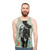 Banksy inspired astronaut with shopping bags unisex tank top - men