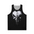 Gothic skull unisex tank top