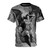 Gustave Dore inspired t-shirt featuring a profile illustration of Satan from the epic poem Paradise Lost
