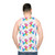 Watercolor Balloon Dogs Unisex Tank Top - men back