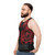Fighting Fenrir Red Unisex Tank Top - men side