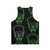 Skull Chef Green Unisex Tank Top - Back