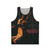 Retro unisex tank top featuring the album cover of Masayoshi Takanaka's "Finger Dancin'"
