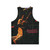 Retro unisex tank top featuring the album cover of Masayoshi Takanaka's "Finger Dancin'" - Back