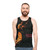 Retro unisex tank top featuring the album cover of Masayoshi Takanaka's "Finger Dancin'" - men