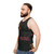 Retro unisex tank top featuring the album cover of Masayoshi Takanaka's "Finger Dancin'" - men side