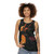 Retro unisex tank top featuring the album cover of Masayoshi Takanaka's "Finger Dancin'" - women