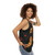 Retro unisex tank top featuring the album cover of Masayoshi Takanaka's "Finger Dancin'" - women side