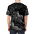 Monochrome t-shirt featuring the artwork "Death on the Pale Horse" by Gustave Dore - men back