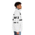 Charade You Are Puffer Jacket featuring a psychedelic design inspired by the album artwork of Pink Floyd's "Animals" - men side right