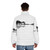Nature Guitar Puffer Jacket with Artistic Landscape and Musical Instrument Design - men back
