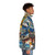 Channa Koi Puffer Jacket featuring a vibrant Japanese-inspired koi fish design - men side right