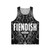 Fiendish Urgastij Geometric Horror Monster Black and White Tank Top