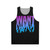 Unisex music fan tank top featuring 3oh3 band logo
