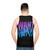 Unisex music fan tank top featuring 3oh3 band logo - men back