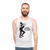 Ska inspired unisex tank top with trumpet and punk design - men