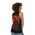 Unisex tank top with Fenrir, Loki's son, from Norse mythology - women back