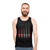 Patriotic fencing USA flag tank top - men