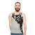 Minimalist unisex tank top with music-inspired design - men