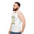 Unisex walking hobbies enthusiast tank top - men side