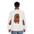 Ruby Cavalier King Charles Spaniel wearing a stylish puffer jacket - men back