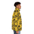 Caution puffer jacket with police tape design - men side right