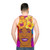 Marsha Johnson Unisex Tank Top with Floral Crown - men back