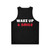 Wake up and smile with this activities and hobbies unisex tank top - Back