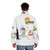 Catscratch puffer jacket featuring iconic cartoon cat characters - men back