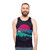 Unisex tank top with minimalist nature landscape design - men