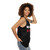 Unisex tank top with "Wake Up And Drink Activities Hobbies" design - women side