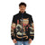 Catana Wave Puffer Jacket featuring a cat-inspired design inspired by the iconic Great Wave off Kanagawa - men front