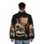 Catana Wave Puffer Jacket featuring a cat-inspired design inspired by the iconic Great Wave off Kanagawa - men back