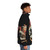 Catana Wave Puffer Jacket featuring a cat-inspired design inspired by the iconic Great Wave off Kanagawa - men side right