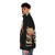 Catana Wave Puffer Jacket featuring a cat-inspired design inspired by the iconic Great Wave off Kanagawa - men side left